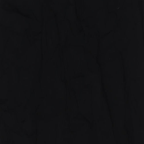 New Look Womens Black Viscose A-Line Skirt Size 8 Tie - Elasticated Waist