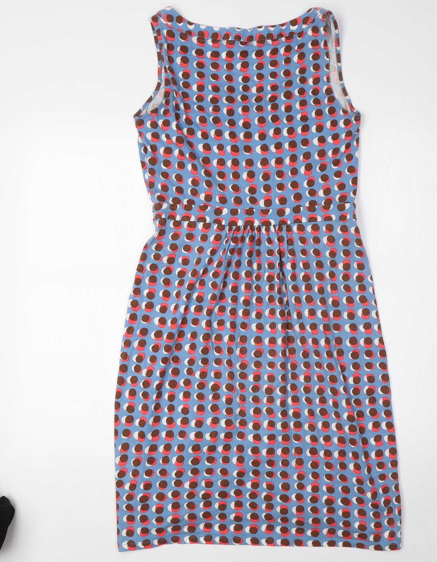 Boden Womens Multicoloured Polka Dot Modal A-Line Size 10 V-Neck