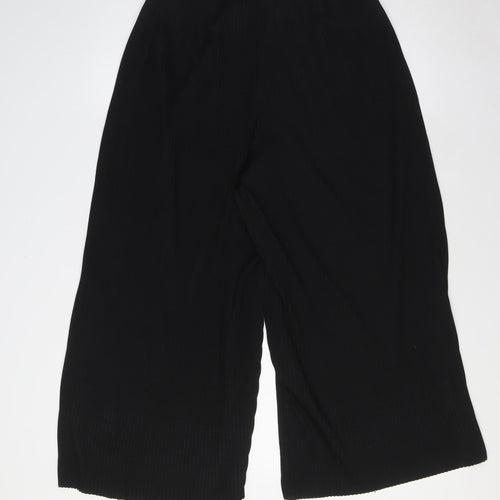 ASOS Womens Black Polyester Trousers Size 12 L23 in Regular - Pleated