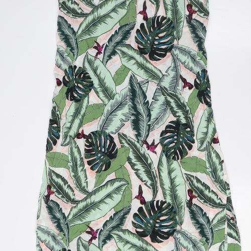 Seafolly Womens Multicoloured Viscose A-Line Size S Square Neck - Leaves