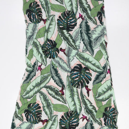 Seafolly Womens Multicoloured Viscose A-Line Size S Square Neck - Leaves