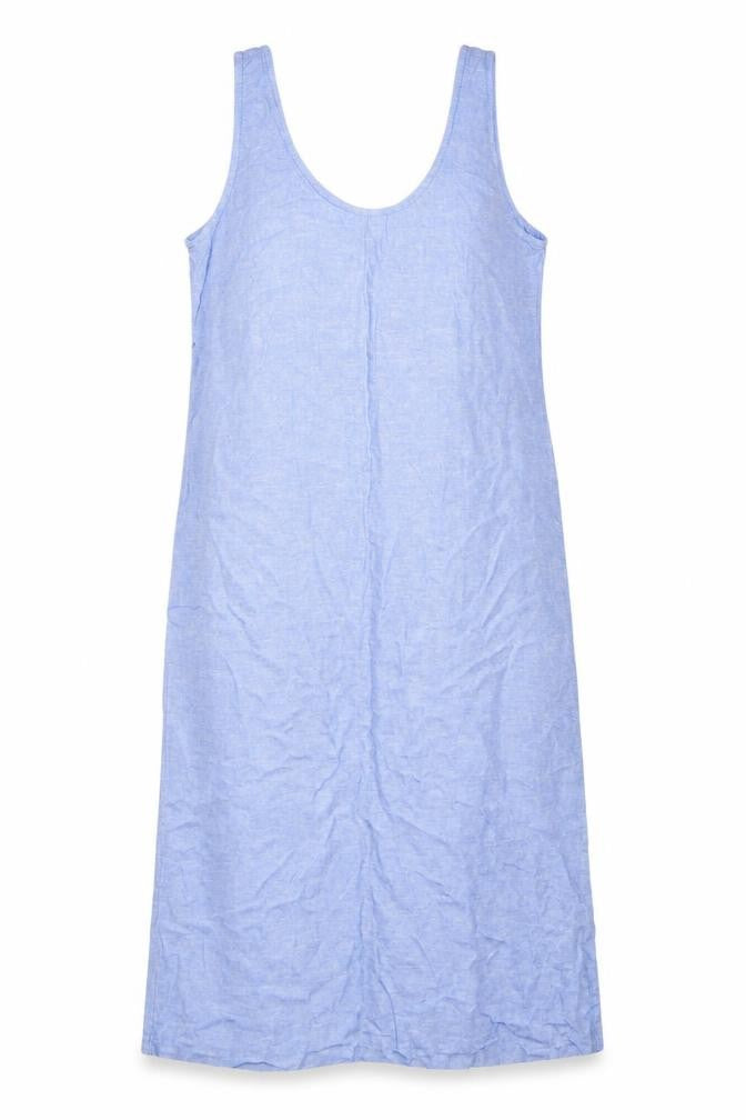 Marks and Spencer Womens Blue Flax A-Line Size 8 Scoop Neck