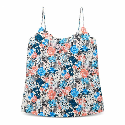 Oasis Womens Multicoloured Floral Polyester Camisole T-Shirt Size 10 V-Neck