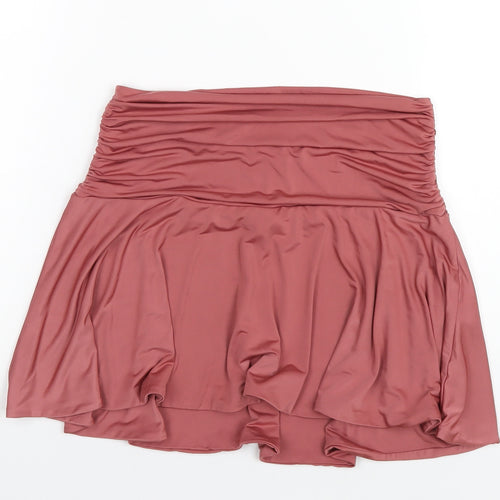 Nasty Gal Womens Pink Polyester Mini Skirt Size 10