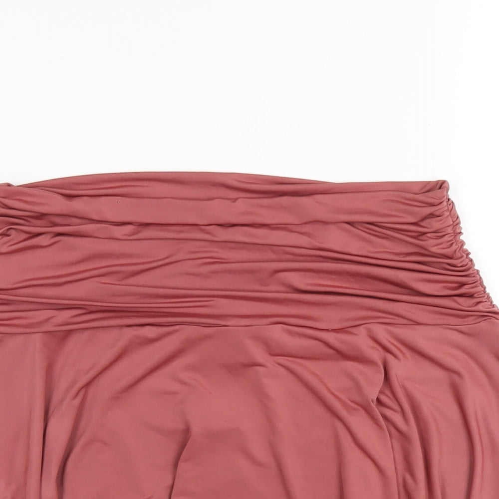 Nasty Gal Womens Pink Polyester Mini Skirt Size 10
