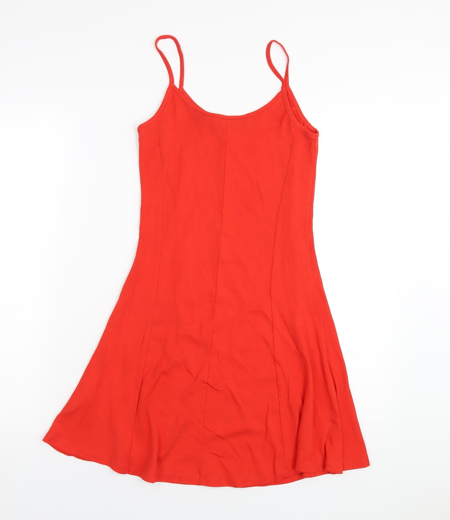New Look Girls Red Cotton A-Line Size 12-13 Years Scoop Neck Pullover