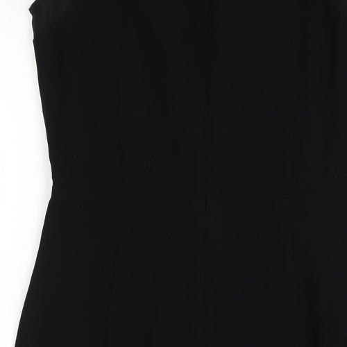 Autograph Womens Black Polyester Pencil Dress Size 10 Round Neck Zip