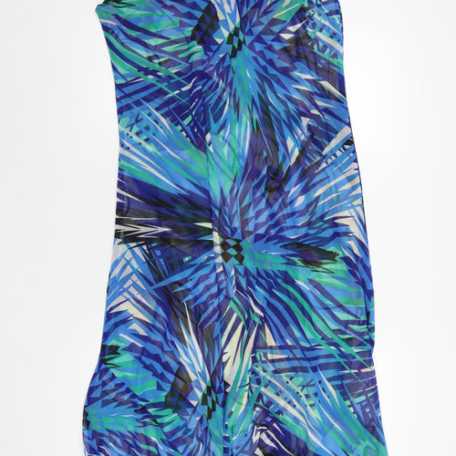 JUST ELEGANCE Womens Multicoloured Geometric Polyester A-Line Size 20 Scoop Neck Pullover