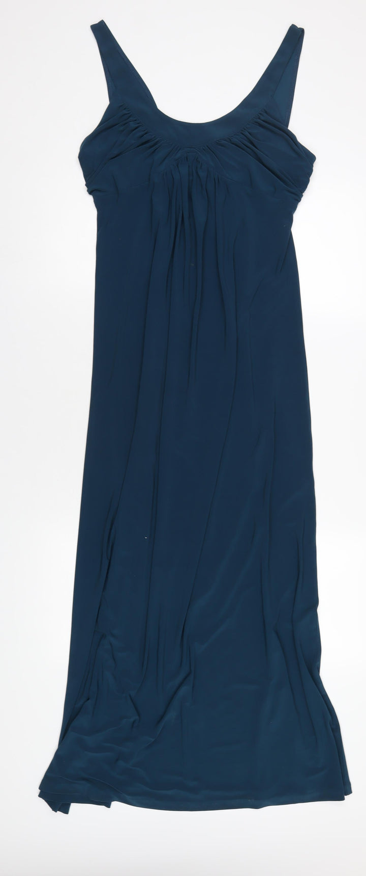 Oasis Womens Blue Polyester Maxi Size M Scoop Neck Pullover