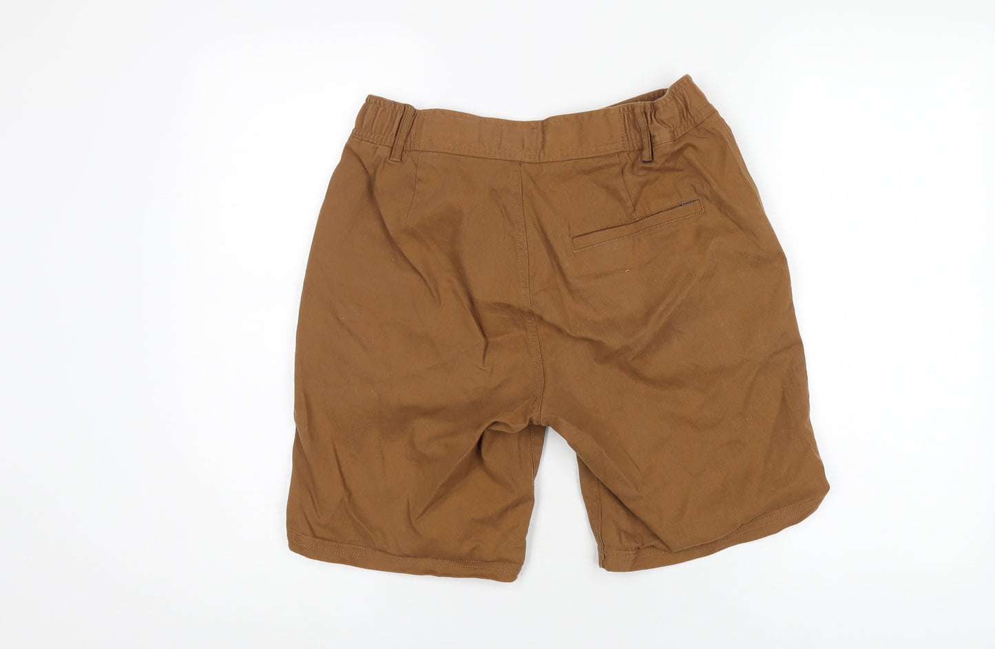 Joules Mens Brown Cotton Bermuda Shorts Size 32 in L9 in Regular Zip