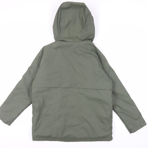 Zara Boys Green Jacket Size 11-12 Years Zip - Hooded