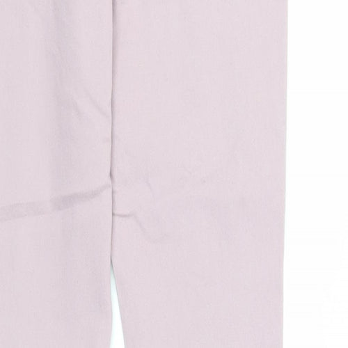 NEXT Womens Pink Cotton Skinny Jeans Size 10 L29 in Regular Zip