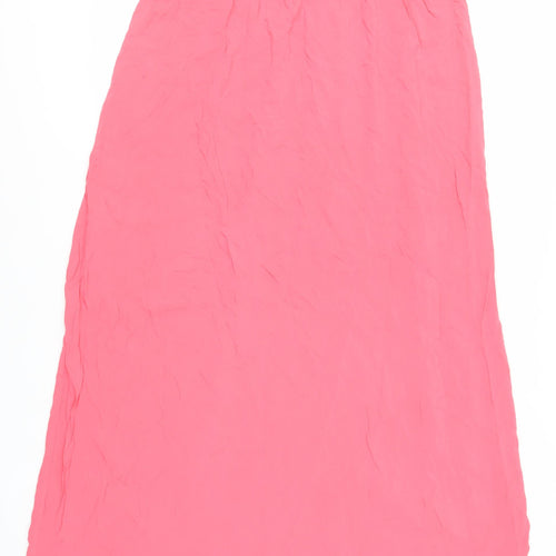 New Look Maternity Womens Pink Viscose Maxi Skirt Size 12 - Elasticated Waist