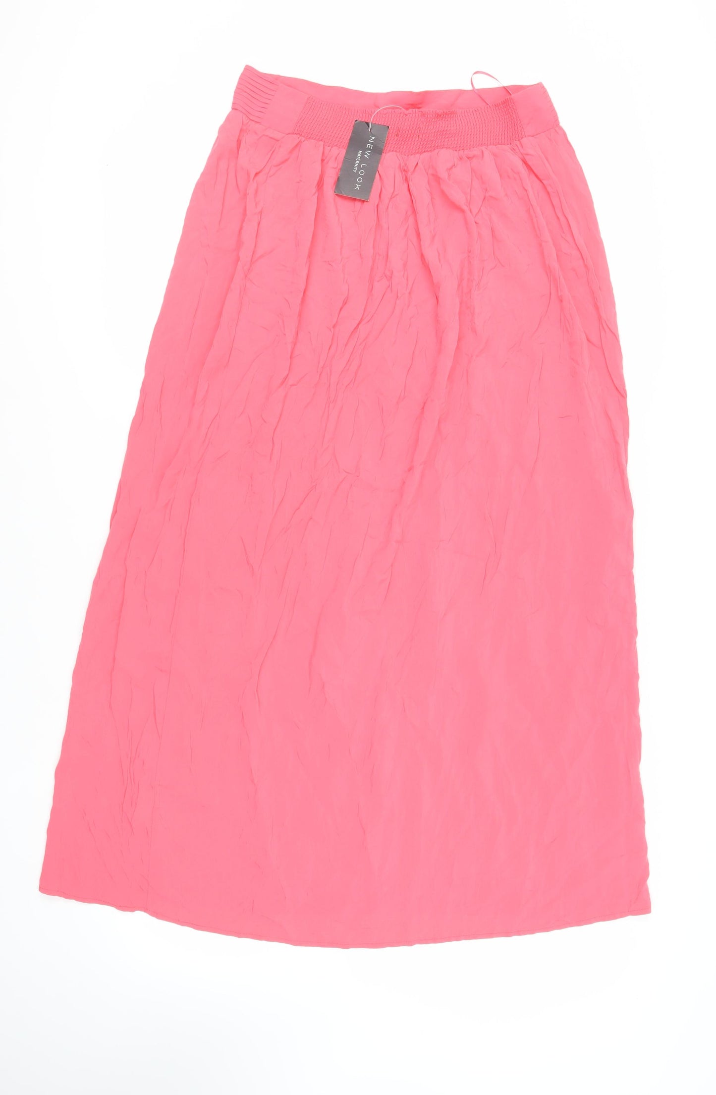 New Look Maternity Womens Pink Viscose Maxi Skirt Size 12 - Elasticated Waist