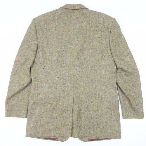 Marks and Spencer Mens Green Jacket Blazer Size 40 Button