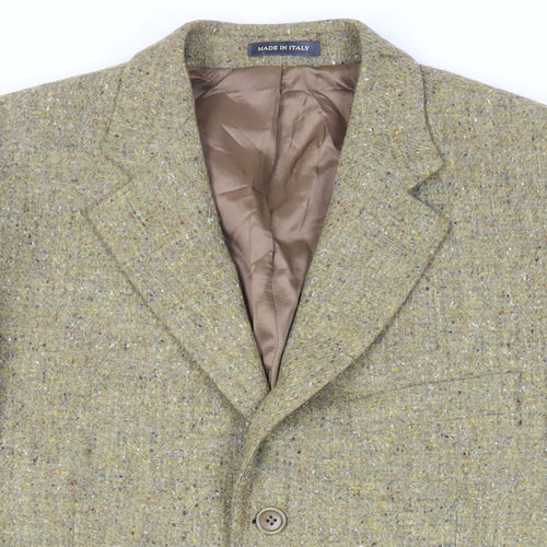 Marks and Spencer Mens Green Jacket Blazer Size 40 Button