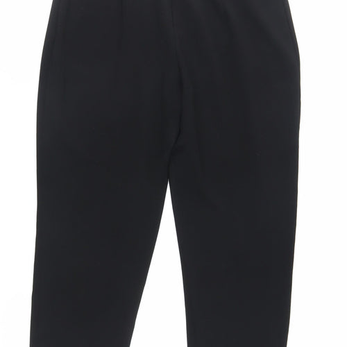 Wallis Womens Black Polyester Dress Pants Trousers Size 12 L24 in Regular Zip - Short Length