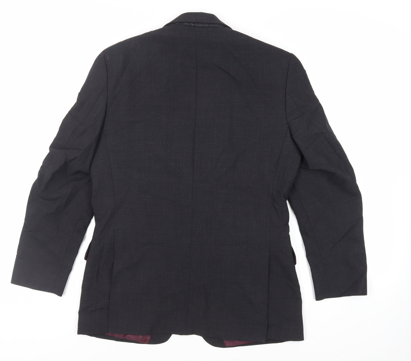 Tom English Mens Black Polyester Jacket Suit Jacket Size 36 Regular