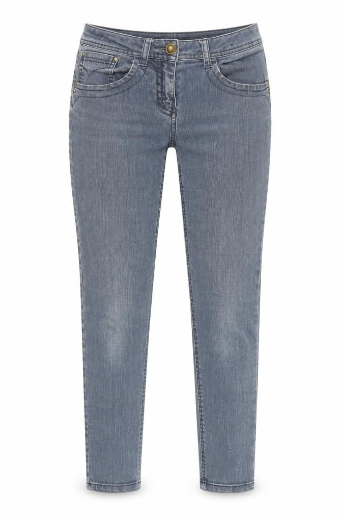 Dorothy Perkins Womens Blue Cotton Skinny Jeans Size 10 L26 in Regular Zip - Short Length