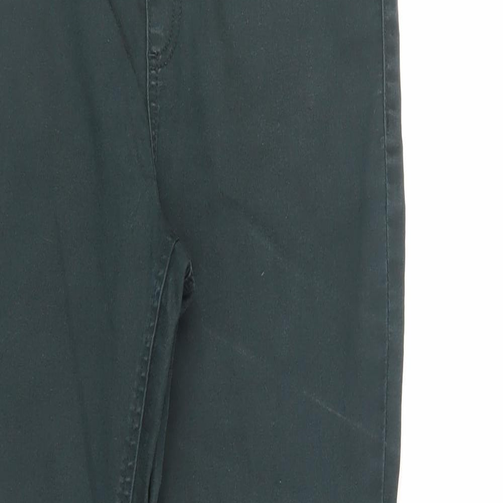 Marks and Spencer Womens Green Cotton Jegging Jeans Size 12 L28 in Regular - Elasticated Waist