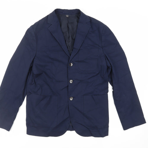 Marks and Spencer Mens Blue Jacket Blazer Size 38 Button