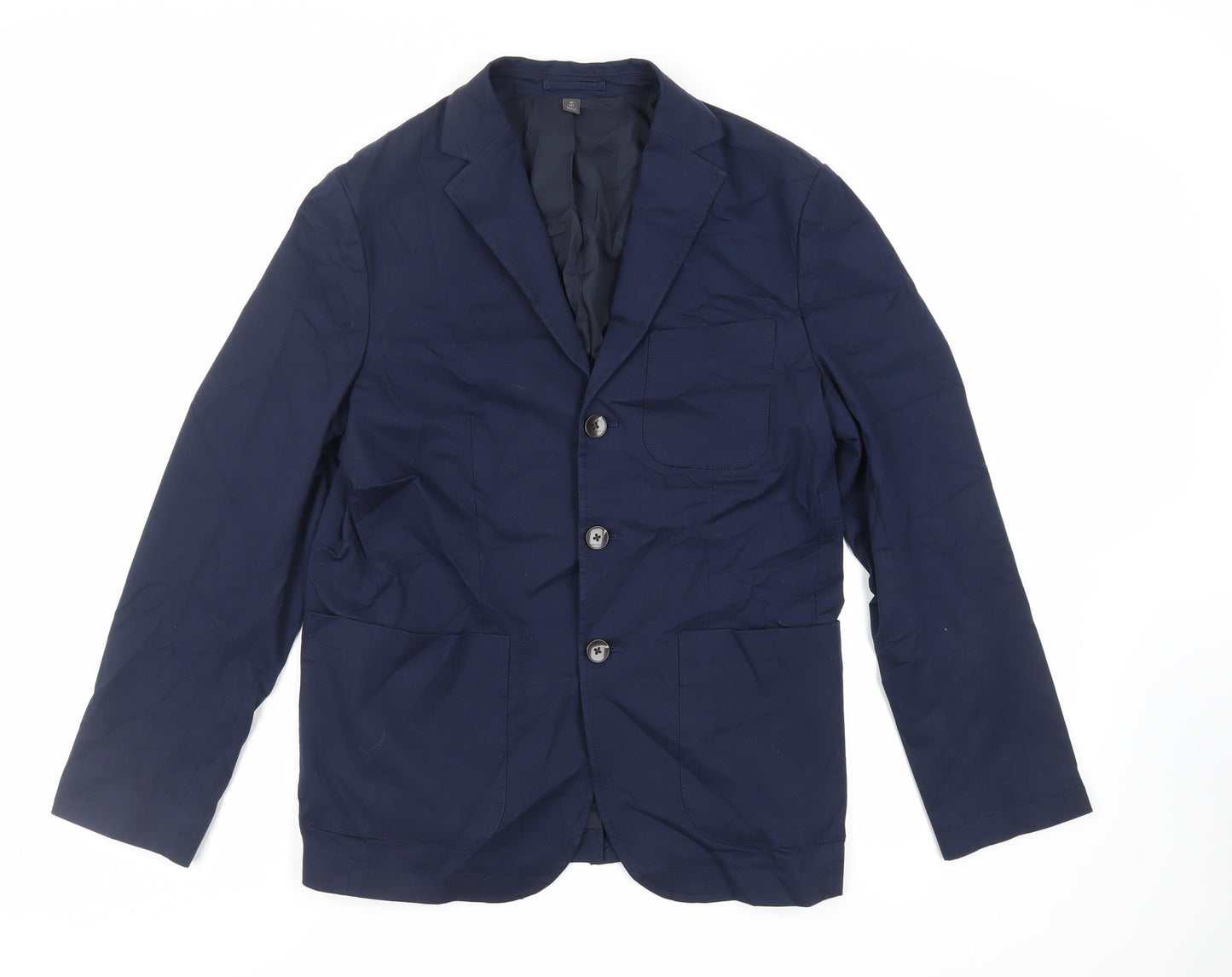 Marks and Spencer Mens Blue Jacket Blazer Size 38 Button
