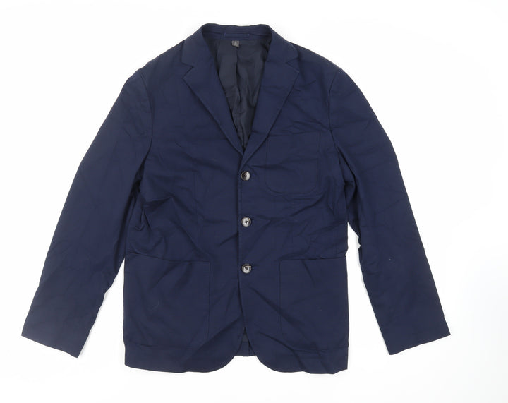 Marks and Spencer Mens Blue Jacket Blazer Size 38 Button