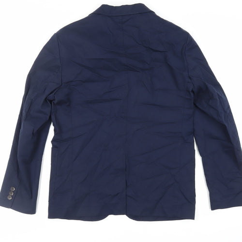 Marks and Spencer Mens Blue Jacket Blazer Size 38 Button
