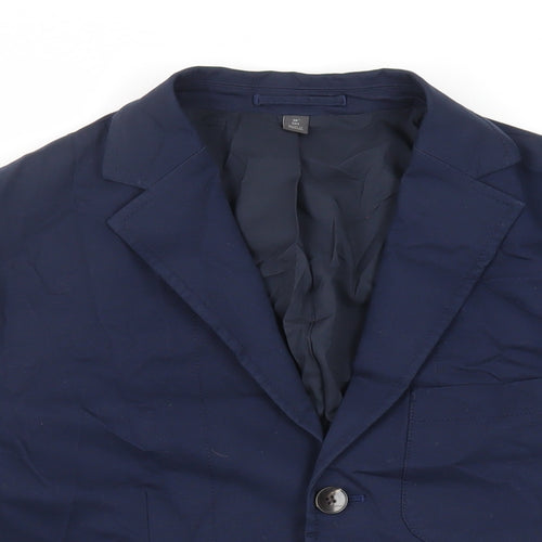 Marks and Spencer Mens Blue Jacket Blazer Size 38 Button