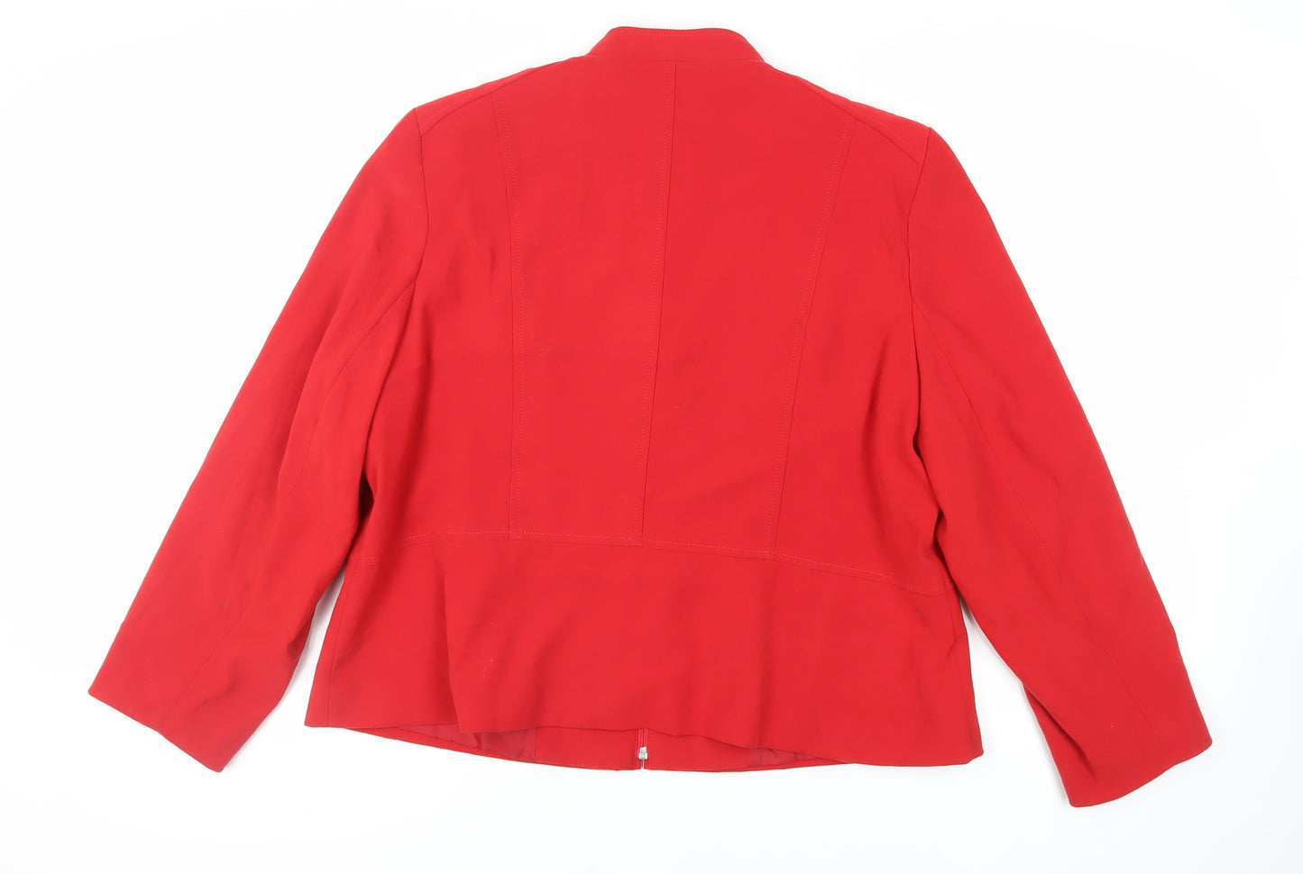 EWM Womens Red Jacket Size 22 Zip
