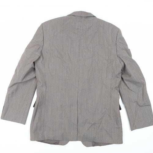 St Michael Mens Brown Polyester Jacket Suit Jacket Size 40 Regular - Vintage