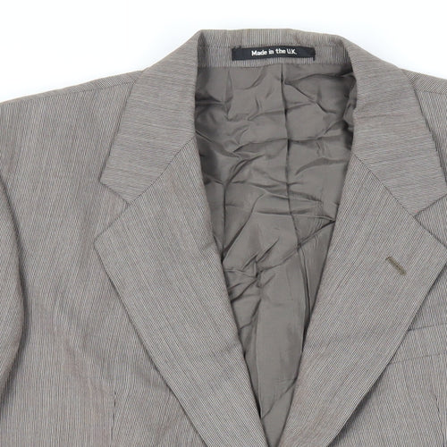 St Michael Mens Brown Polyester Jacket Suit Jacket Size 40 Regular - Vintage