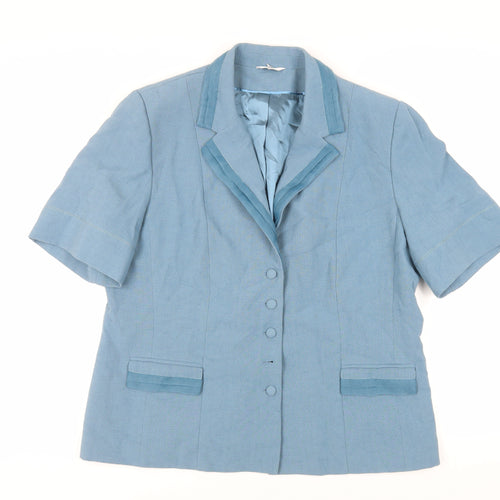 Klass Womens Blue Jacket Blazer Size 20 Button