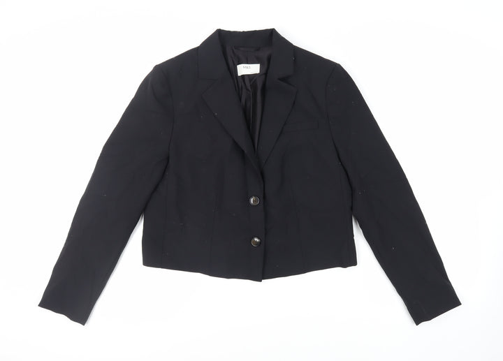 Marks and Spencer Womens Black Jacket Blazer Size 14 Button
