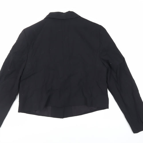 Marks and Spencer Womens Black Jacket Blazer Size 14 Button