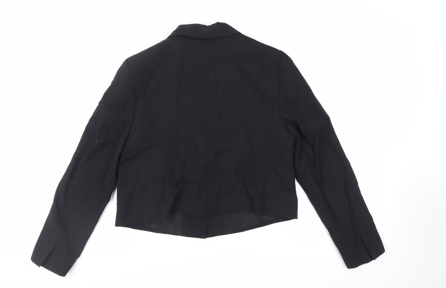 Marks and Spencer Womens Black Jacket Blazer Size 14 Button