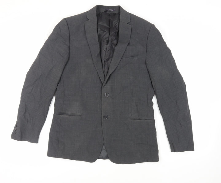Marks and Spencer Mens Grey Wool Jacket Suit Jacket Size 40 Regular