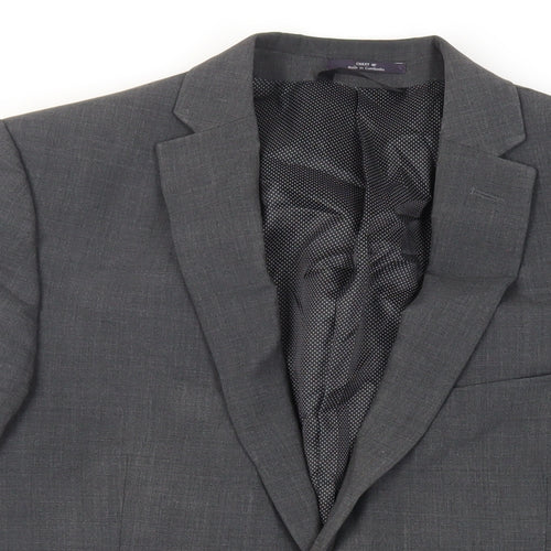 Marks and Spencer Mens Grey Wool Jacket Suit Jacket Size 40 Regular