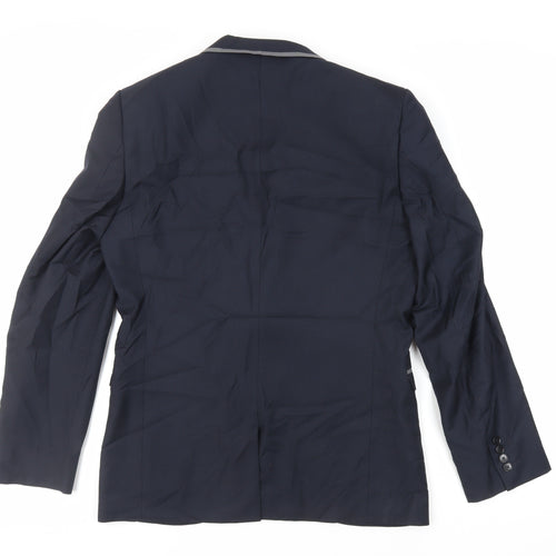 NEXT Mens Blue Polyester Jacket Suit Jacket Size 40 Regular