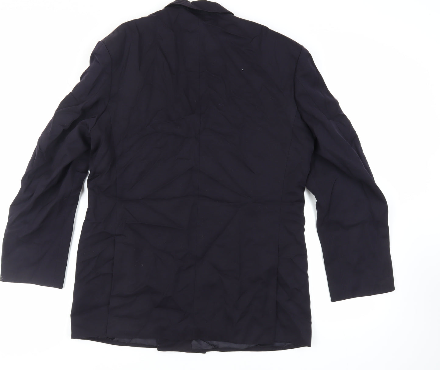 St Michael Mens Blue Wool Jacket Blazer Size 40 Regular - Vintage