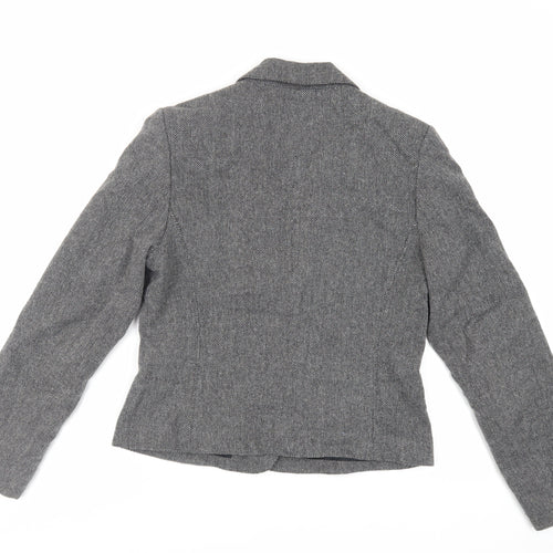 Mexx Womens Grey Jacket Blazer Size 12 Button