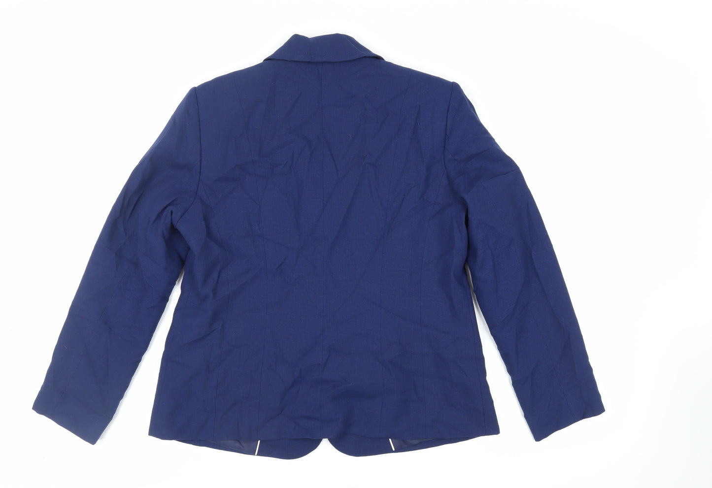 Eastex Womens Blue Jacket Blazer Size 12 Button