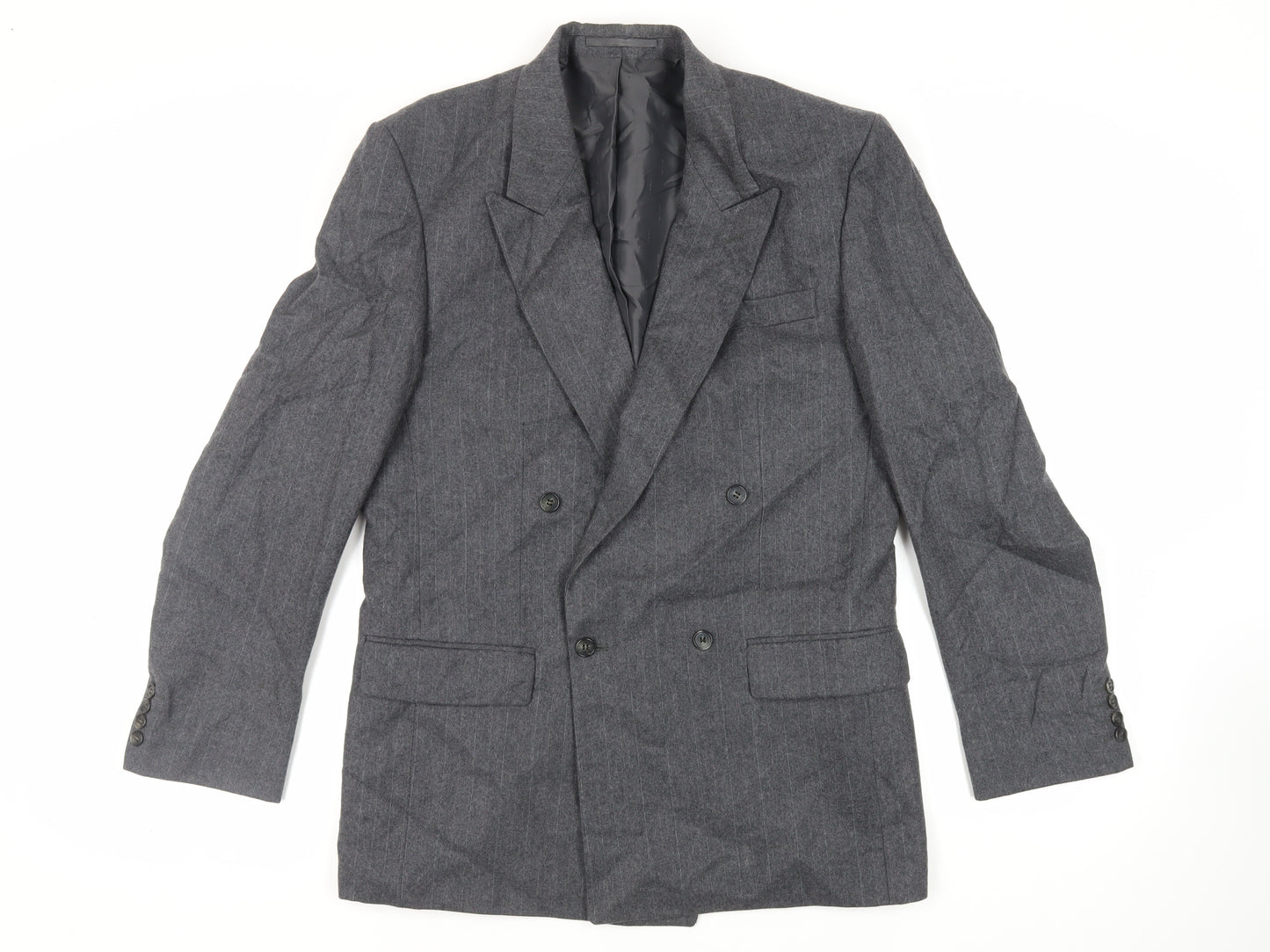 Centaur Mens Grey Wool Jacket Blazer Size 40 Regular