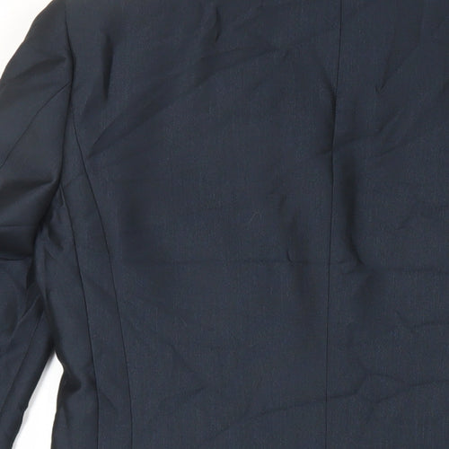 OneSixFive Mens Blue Polyester Jacket Suit Jacket Size 34 Regular