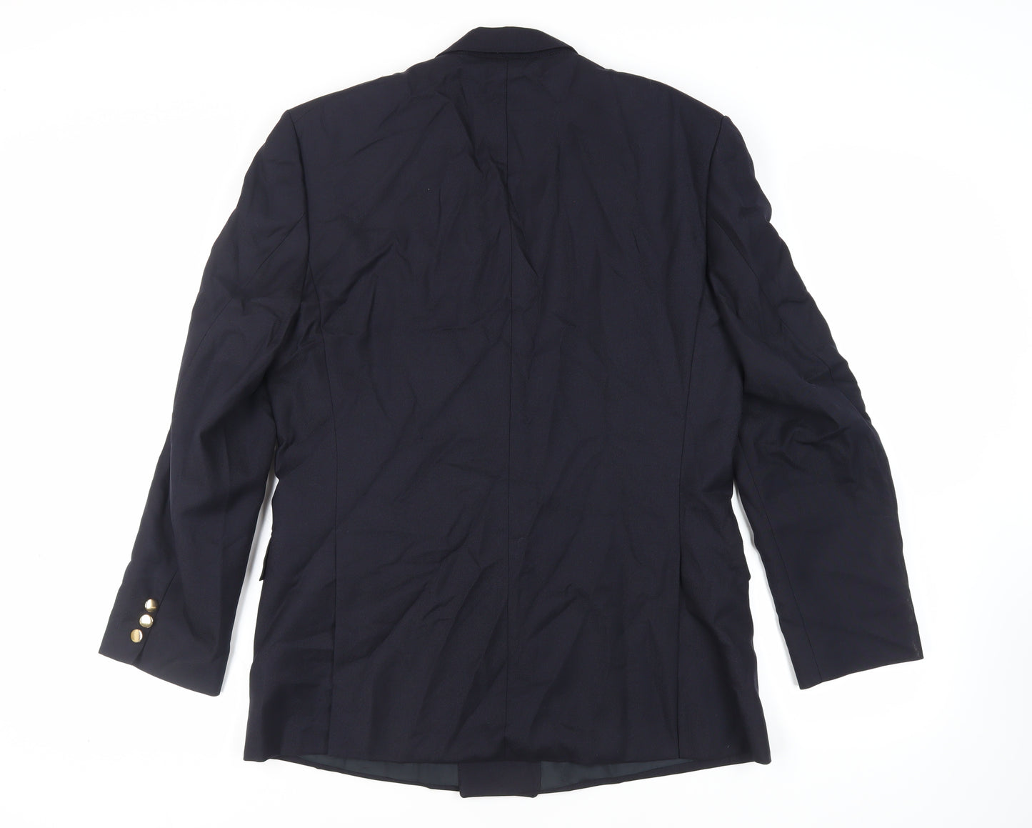Varteks Mens Blue Polyester Jacket Blazer Size 40 Regular - Vintage