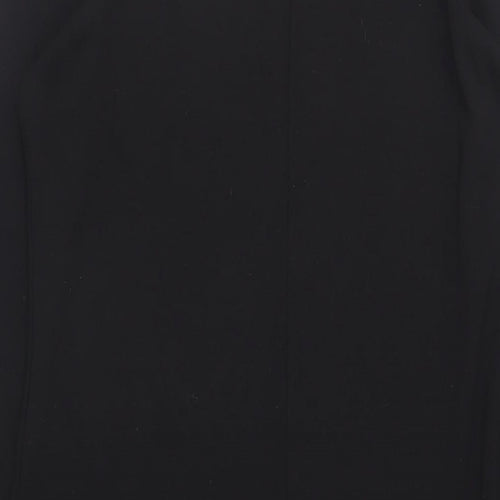 Fransa Womens Black Viscose Sheath Size XL Round Neck Button - Studded