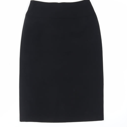 Offshoot Womens Black Polyester Straight & Pencil Skirt Size 10 Zip