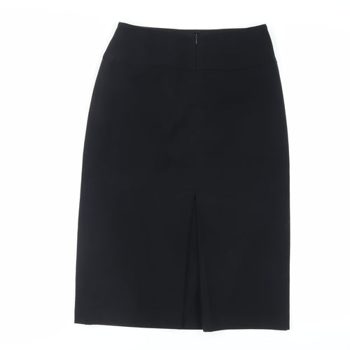 Offshoot Womens Black Polyester Straight & Pencil Skirt Size 10 Zip