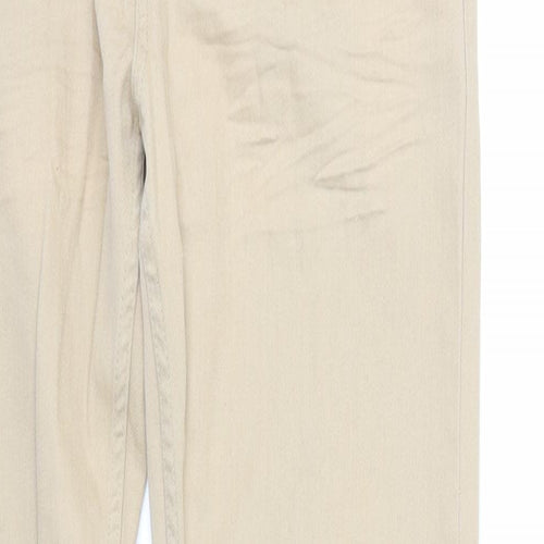 Denim & Co. Mens Beige Cotton Skinny Jeans Size 34 in L32 in Regular Zip