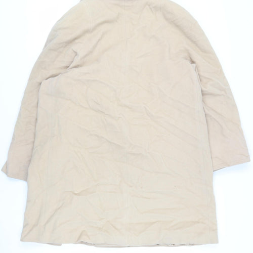 Alibi Moda Womens Beige Pea Coat Coat Size 20 Button - Vintage